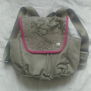 Haiku Army Green nylon mini backback